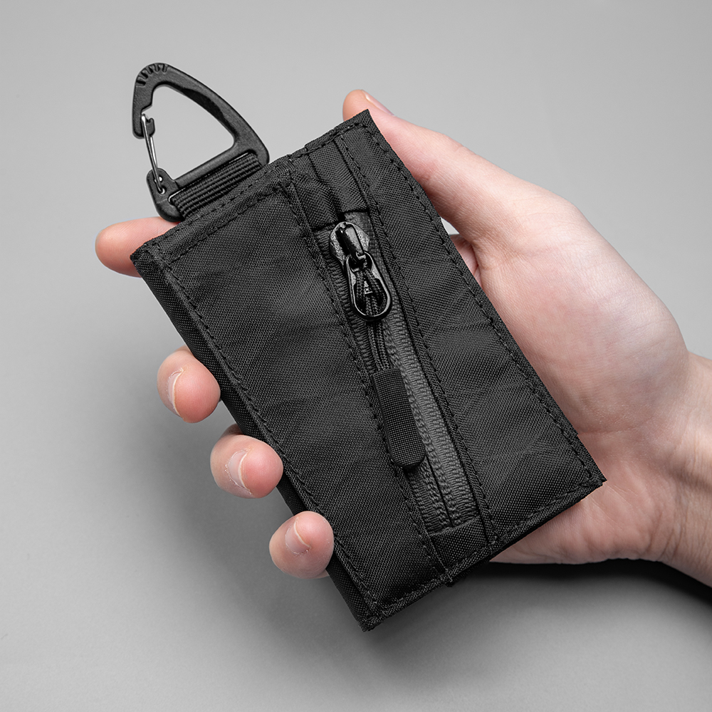 Edc Concealed Carry - Trifold Wallet with Hook Keychain Coin