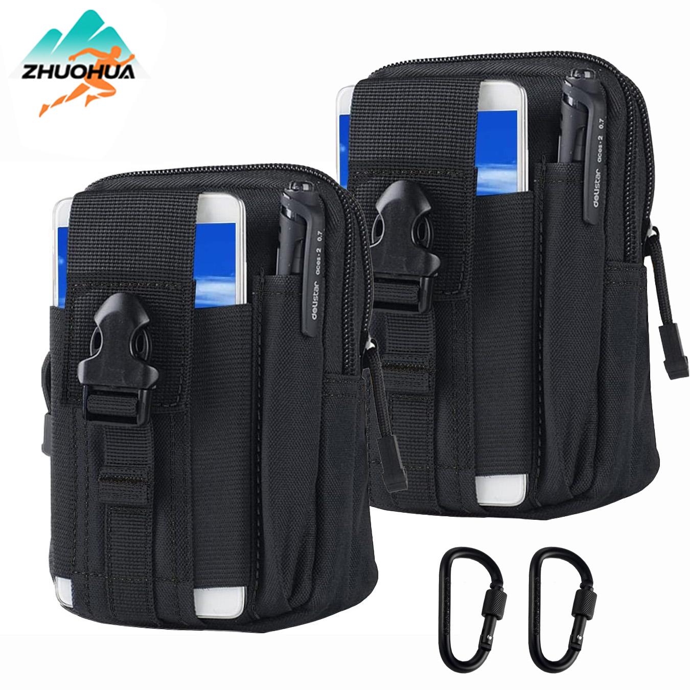 Edc Carry Belt Pouch - ZHUOHUA Tactical Waist Pouch EDC Molle