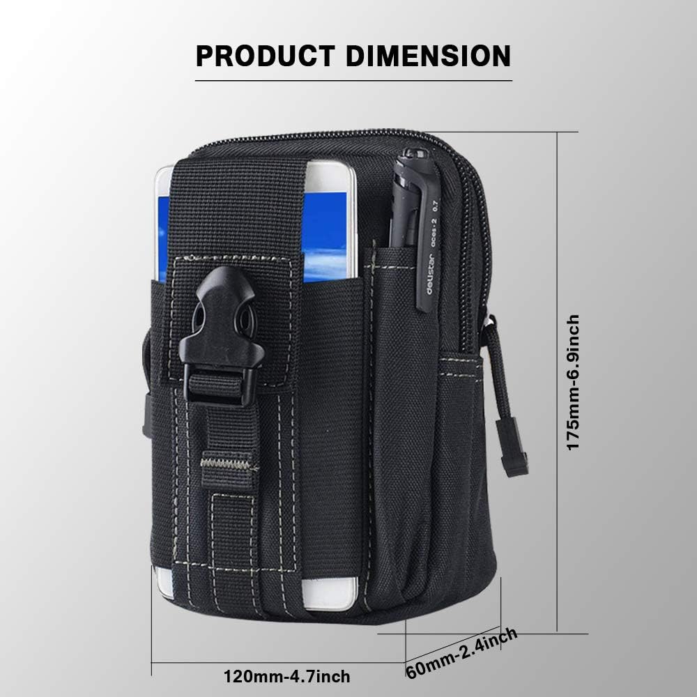 Tactical Molle Belt Pouch Mili - Edc Carry Pocket ulasan dan harga