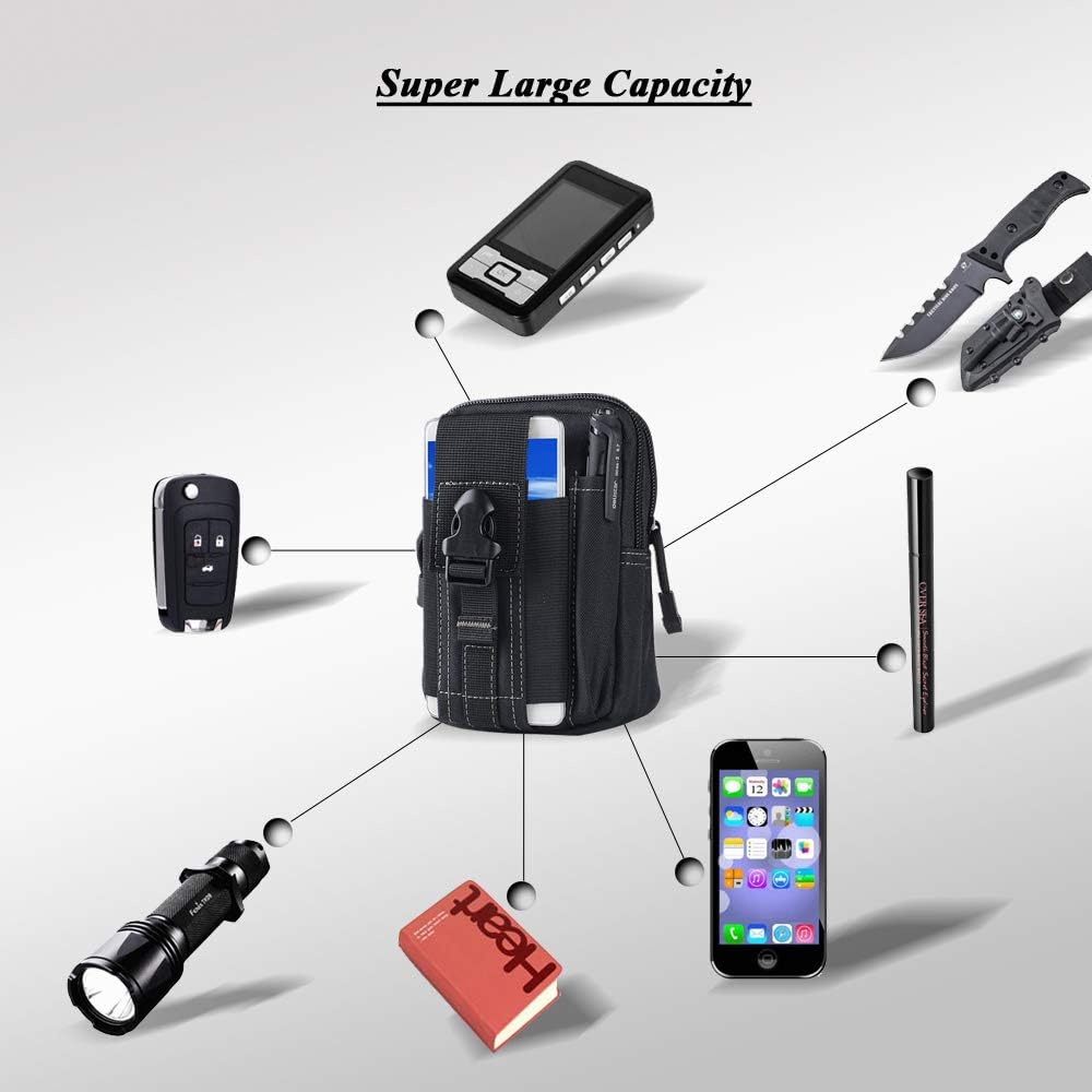 Tactical Molle Belt Pouch Mili - Edc Carry Pocket ulasan dan harga