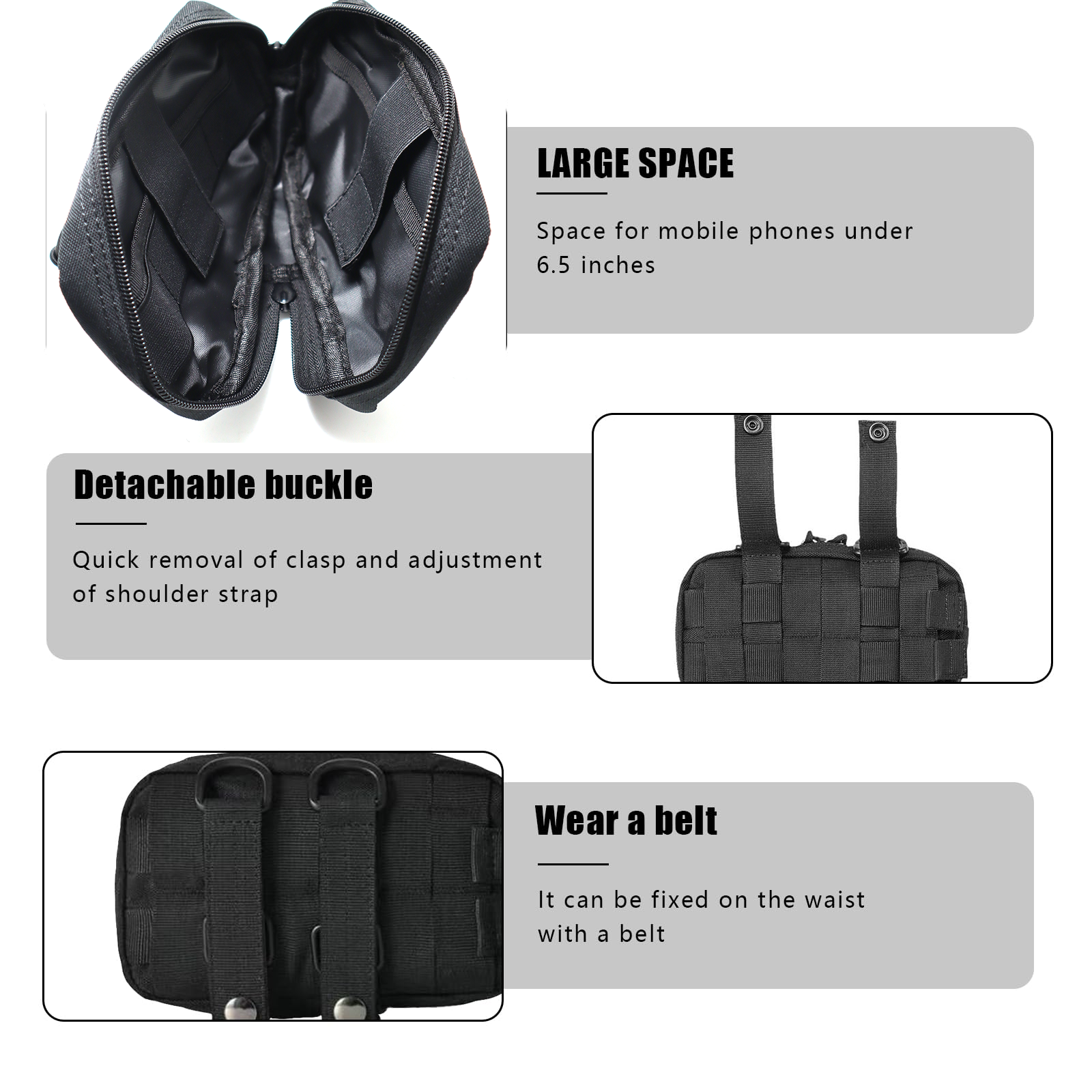 Tactical Molle Horizontal Admi - Edc Carry Pocket ulasan dan harga