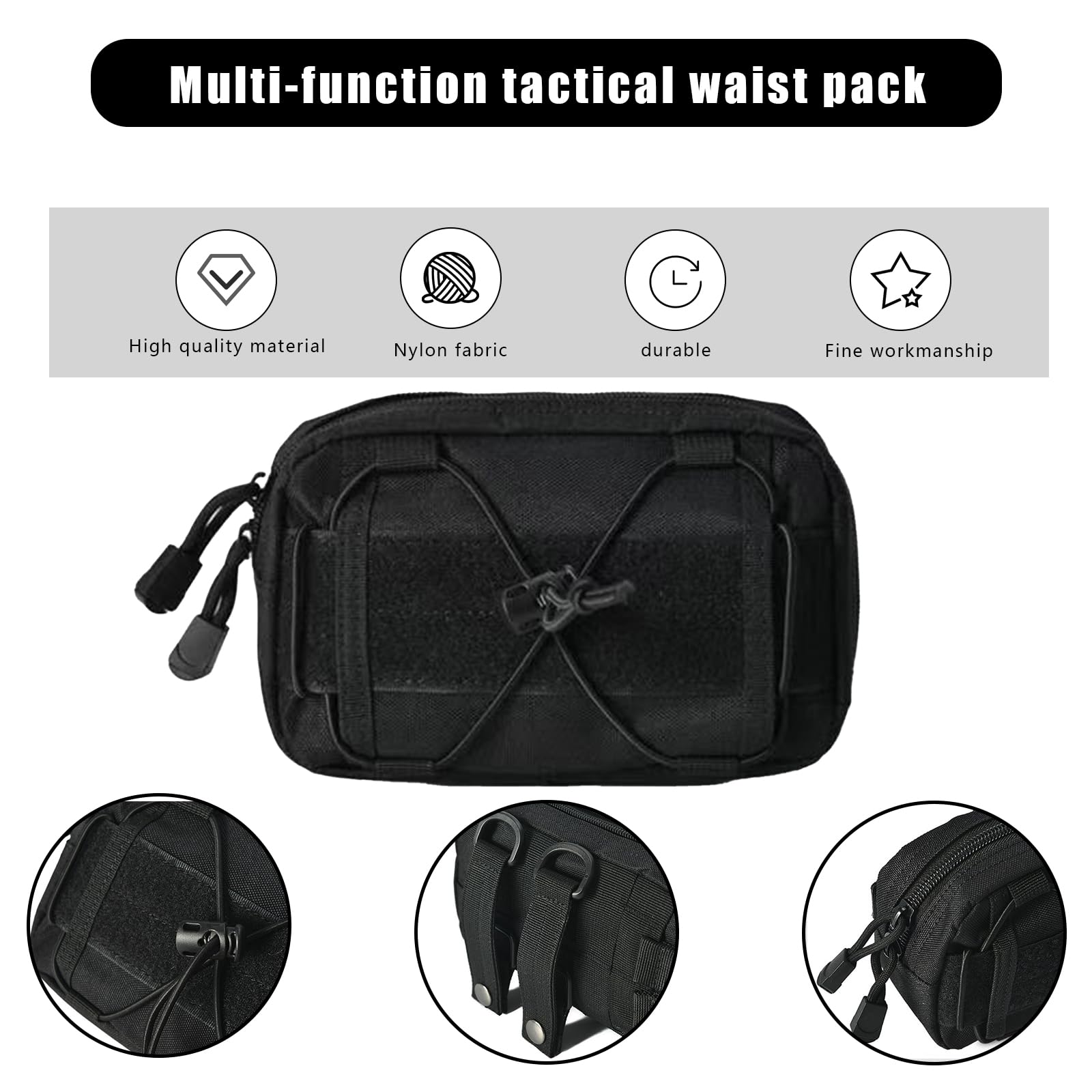 Tactical Molle Horizontal Admi - Edc Carry Pocket ulasan dan harga