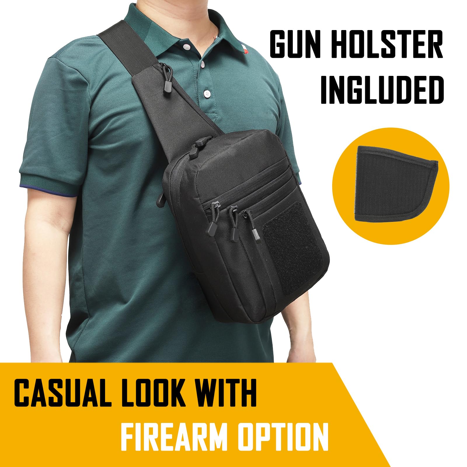 Concealed Carry Crossbody Bag  - Edc Carry Gun ulasan dan harga