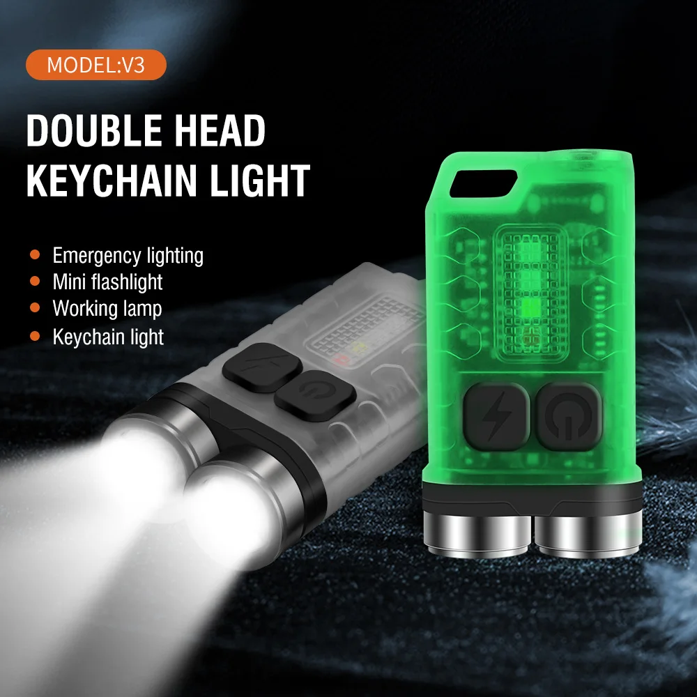 BORUiT V3 LED Keychain Portabl - Keychain Flashlight ulasan dan harga