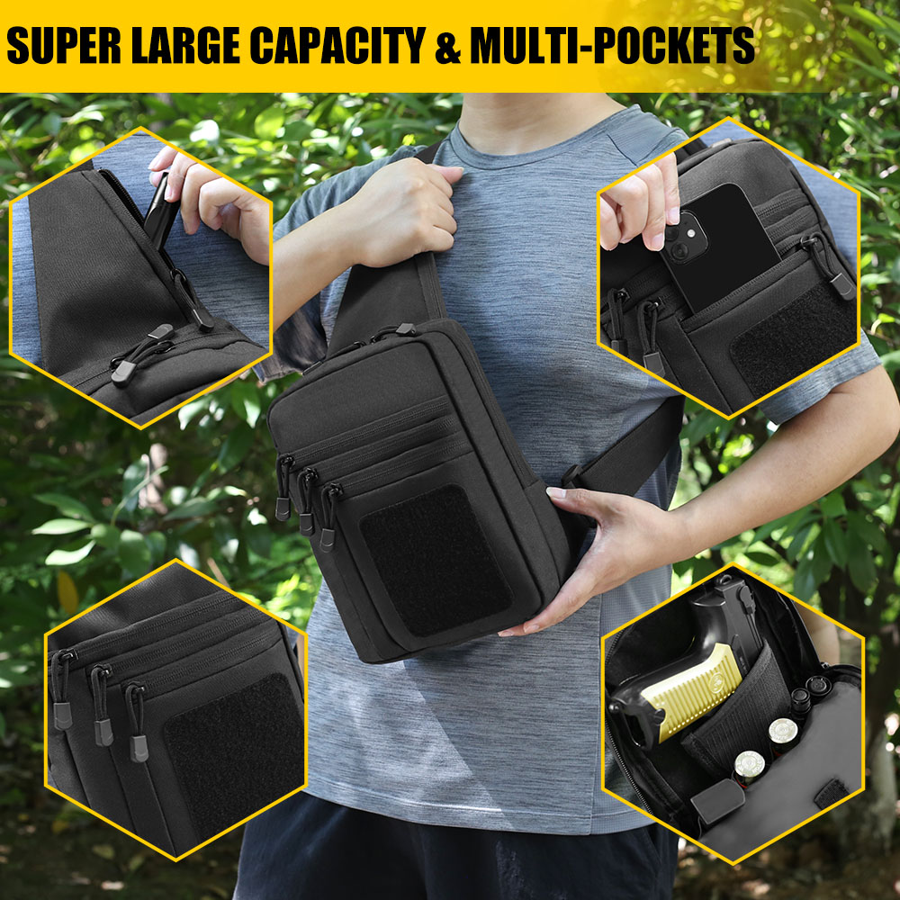 Tactical Pistol Gun Bag Concea - Edc Carry Gun ulasan dan harga