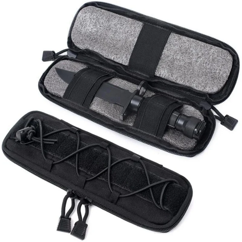 Tactical Belt Bag Knife Flashl - Edc Carry Kit ulasan dan harga