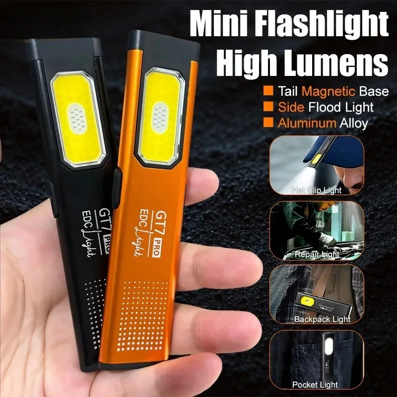 Mini LED Flashlight USB C Rech - Keychain Flashlight ulasan dan harga