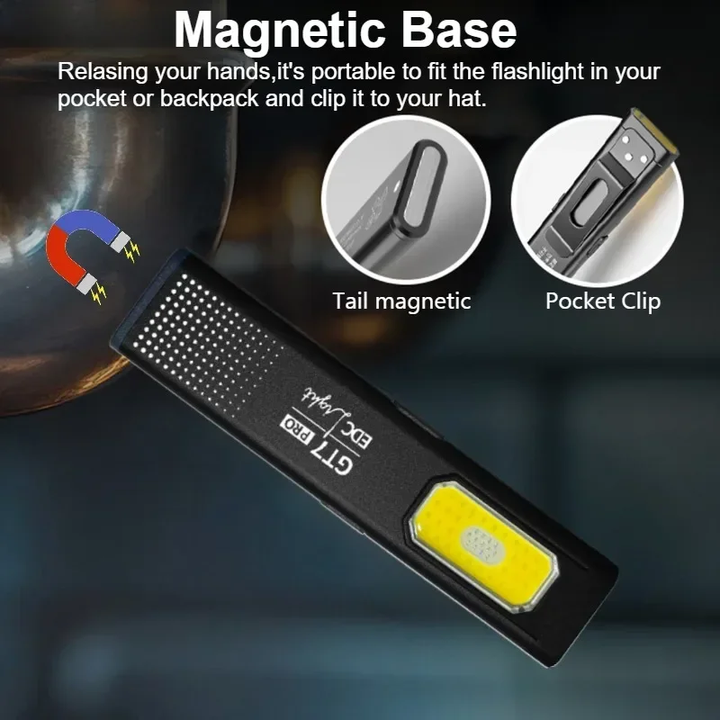 Mini LED Flashlight USB C Rech - Keychain Flashlight ulasan dan harga