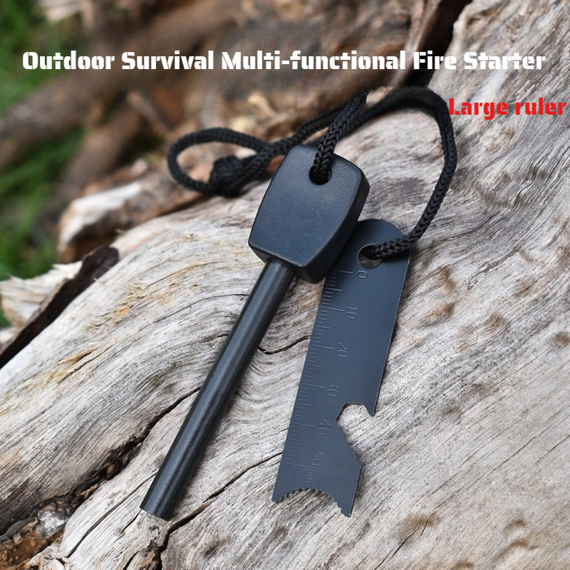 Multi-Function Wooden Handle M - Ferro Rod Striker ulasan dan harga