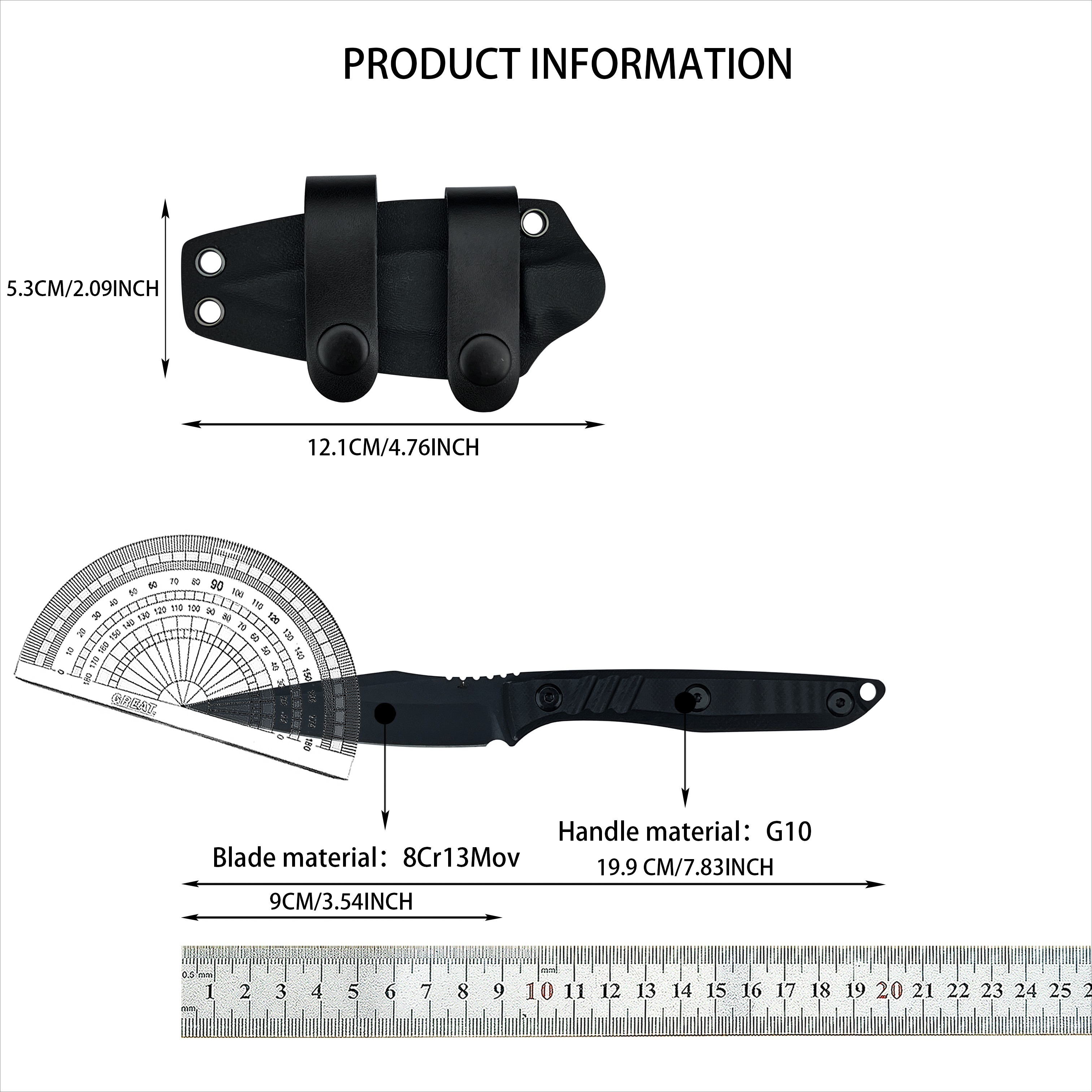 Durable 8Cr13Mov Fixed Knife E - Edc Carry Kit ulasan dan harga