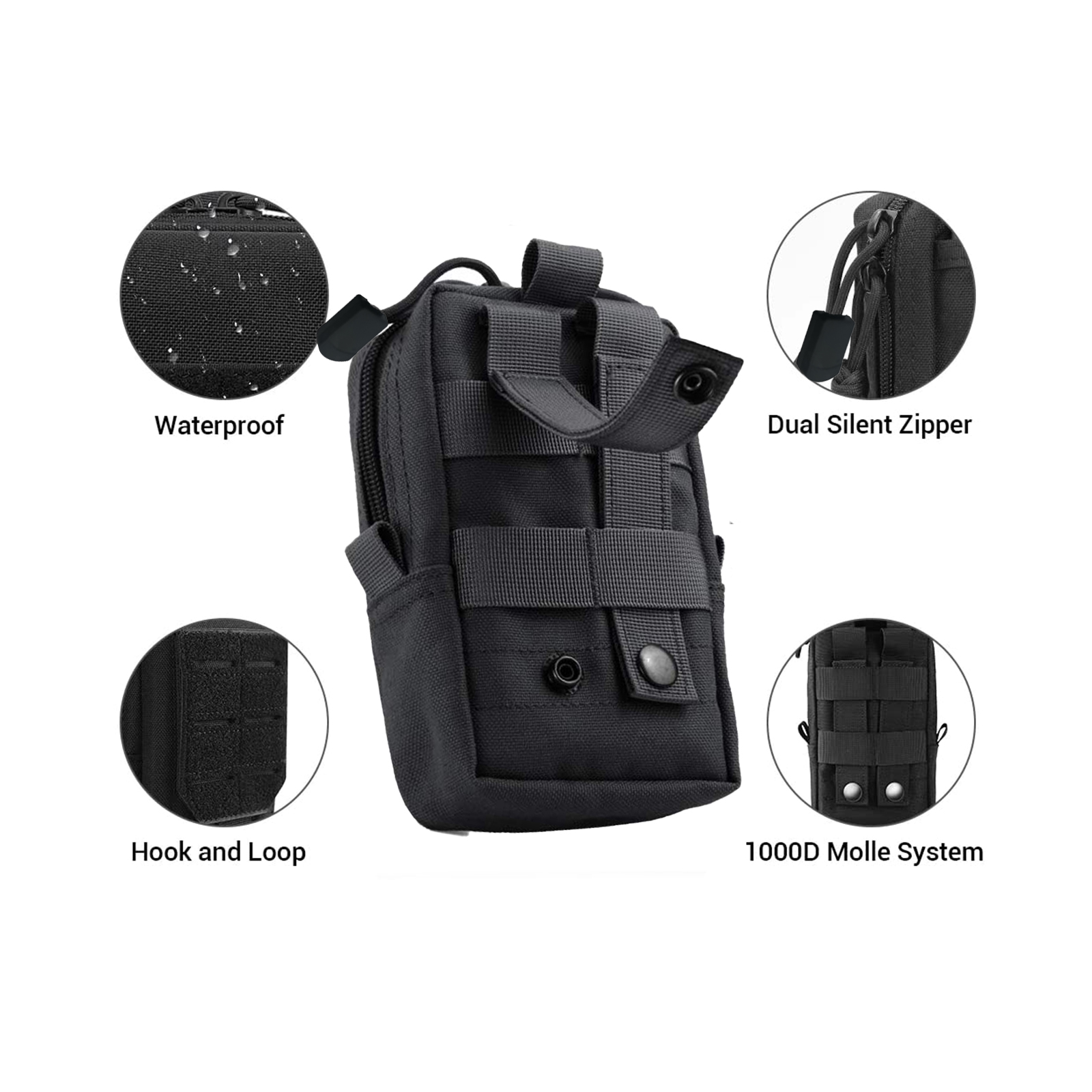 Tactical Molle Pouch Waist Bag - Edc Carry Pocket ulasan dan harga