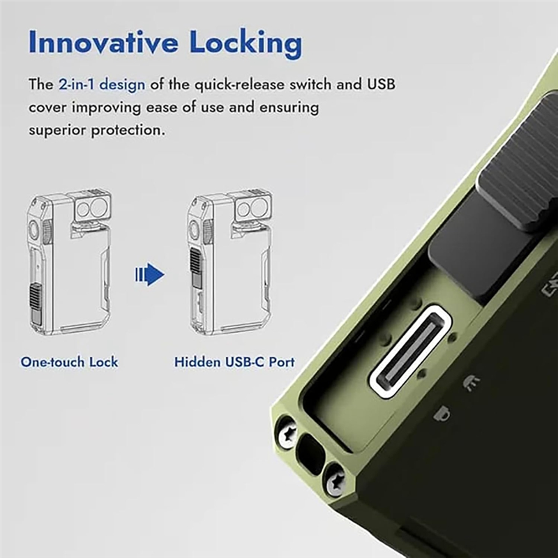 AT51-2Pcs EDC Flashlight With  - Edc Carry Flashlight ulasan dan harga