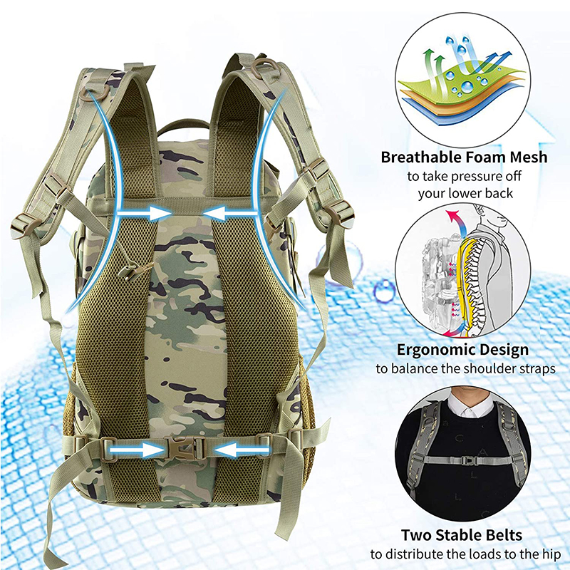 35L Military Tactical Backpack - Edc Carry Kit ulasan dan harga
