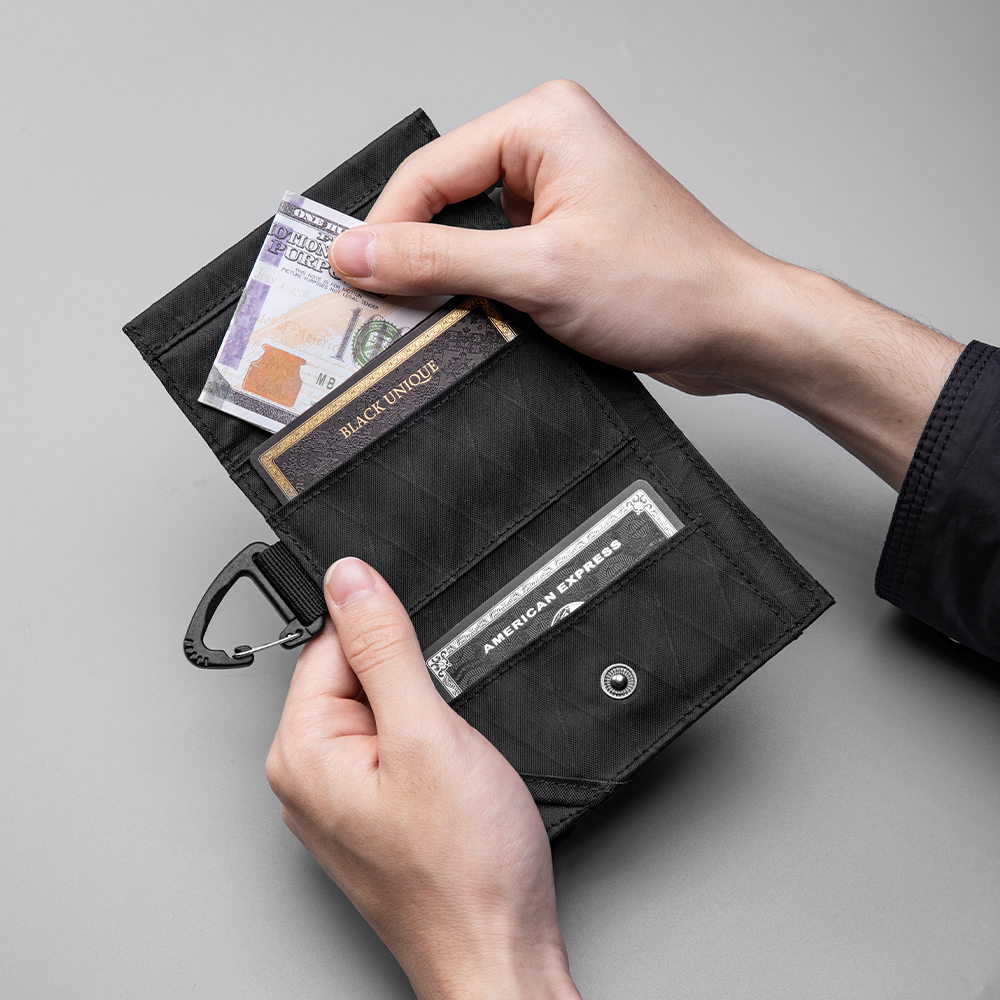 Trifold Wallet with Hook Keych - Edc Concealed Carry ulasan dan harga