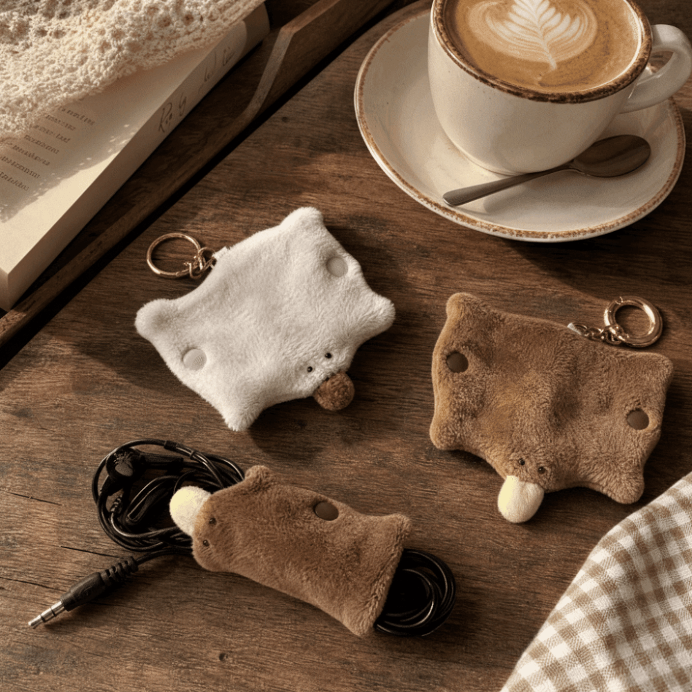 Plush Platypus Data Cable Orga - Cable Winder Keychain ulasan dan harga