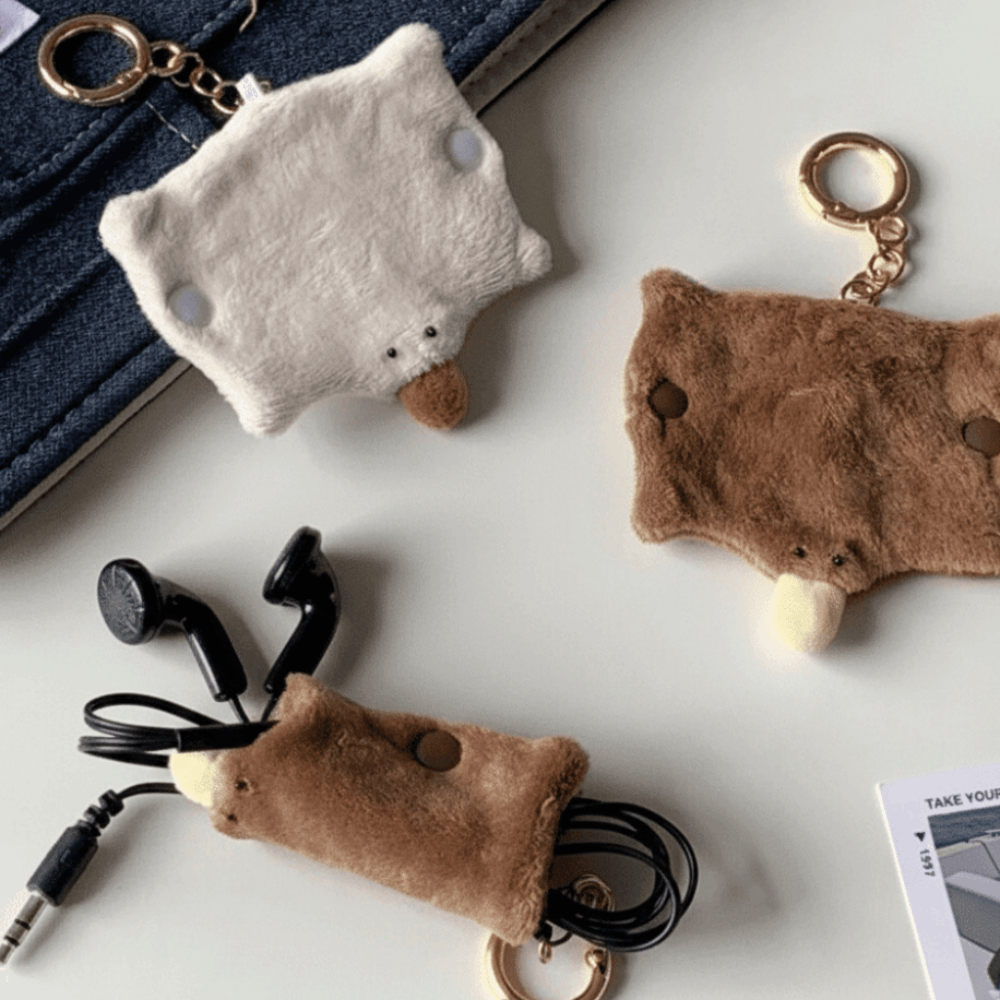 Plush Platypus Data Cable Orga - Cable Winder Keychain ulasan dan harga