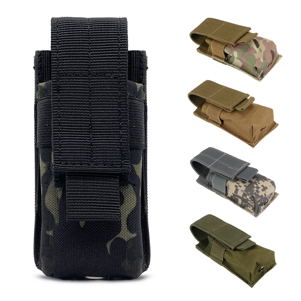 Tactical Molle Flashlight Pouc - Edc Carry Flashlight ulasan dan harga