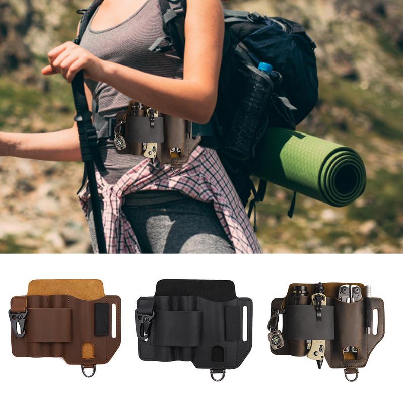 Men Leather EDCs Organizer She - Edc Carry Flashlight ulasan dan harga