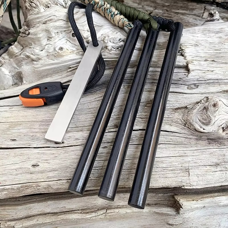 10*150mm Outdoor Flint Magnesi - Ferro Rod Striker ulasan dan harga