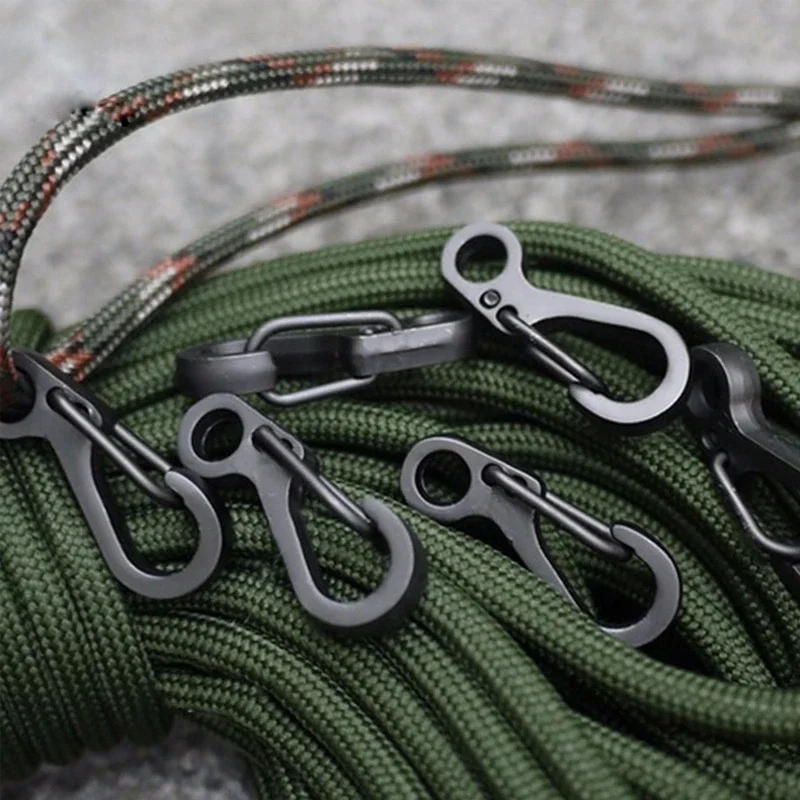 10Pcs/lot Mini Carabiner Parac - Edc Carry Kit ulasan dan harga