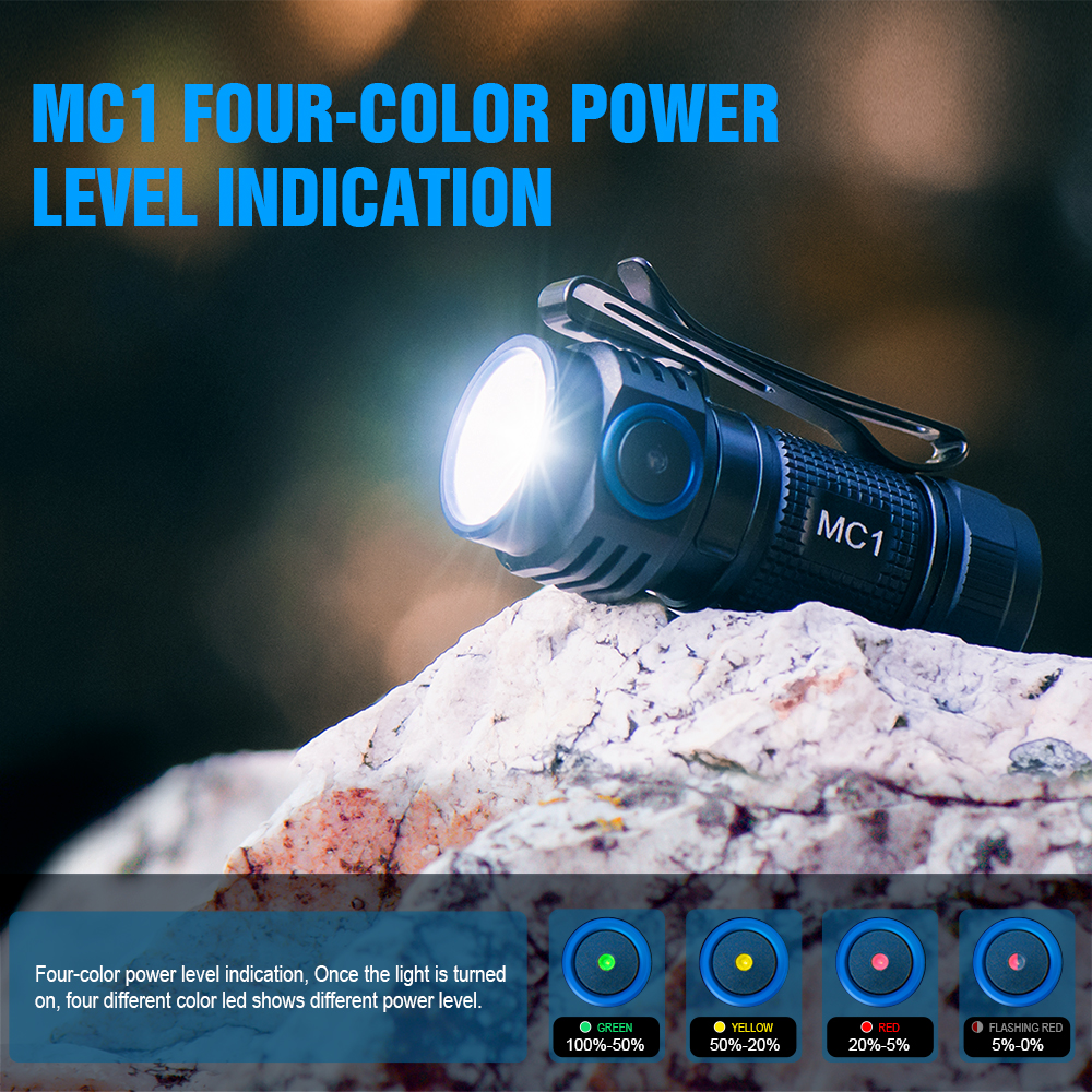 Trustfire MC1 Usb Rechargeable - Edc Carry Flashlight ulasan dan harga