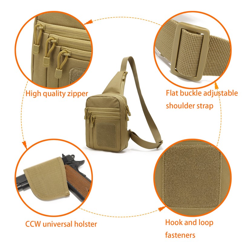 EDC 1000D Tactical Chest Bag P - Edc Carry Gun ulasan dan harga