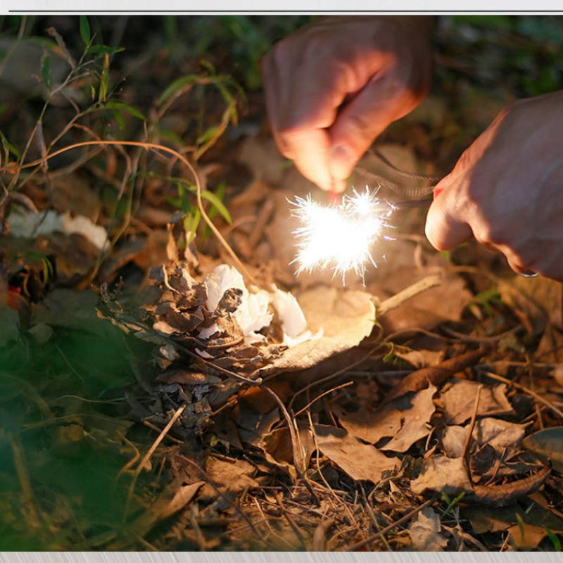 Mini Wilderness Survival Porta - Ferro Rod Striker ulasan dan harga