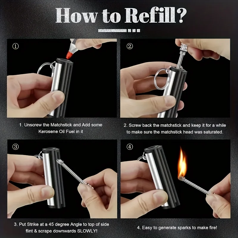 1-50pack Match Lighter, Flint  - Ferro Rod Striker ulasan dan harga