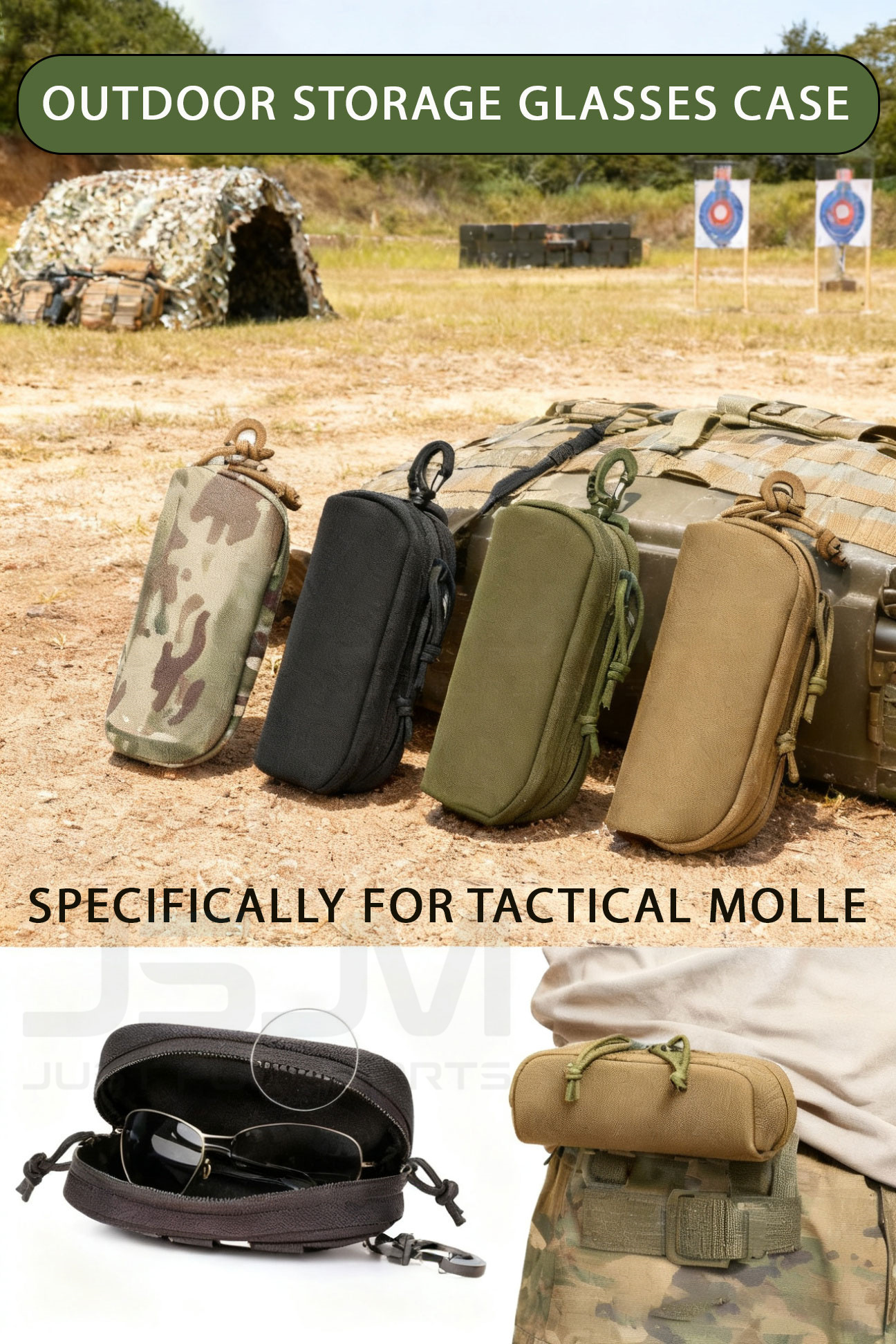 JSJM New Tactical Molle Glasse - Edc Carry Belt Pouch ulasan dan harga