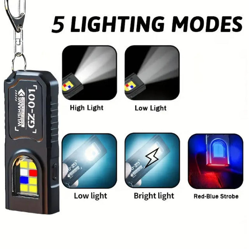 Multifunctional Keychain Flash - Keychain Flashlight ulasan dan harga