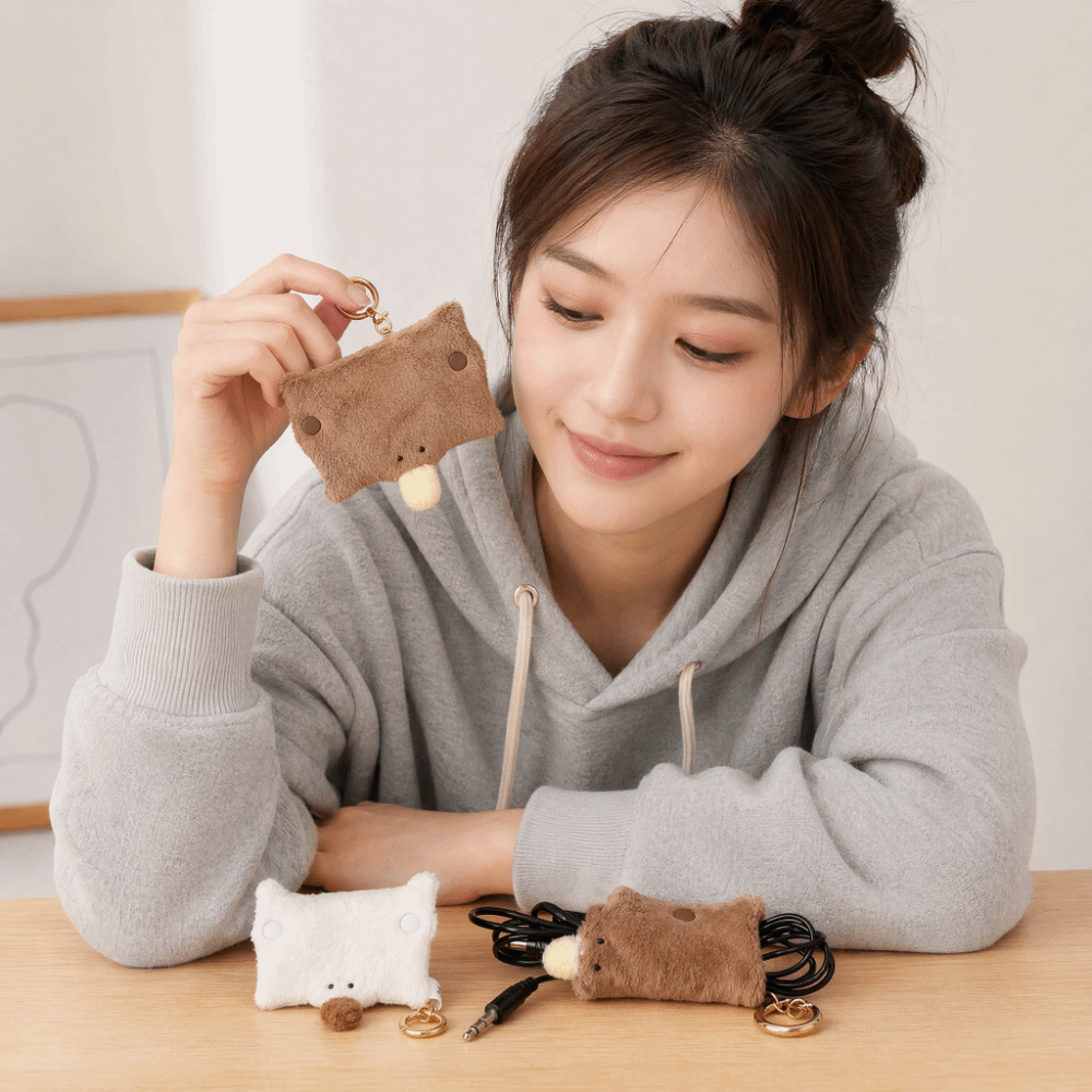 Plush Platypus Data Cable Orga - Cable Winder Keychain ulasan dan harga
