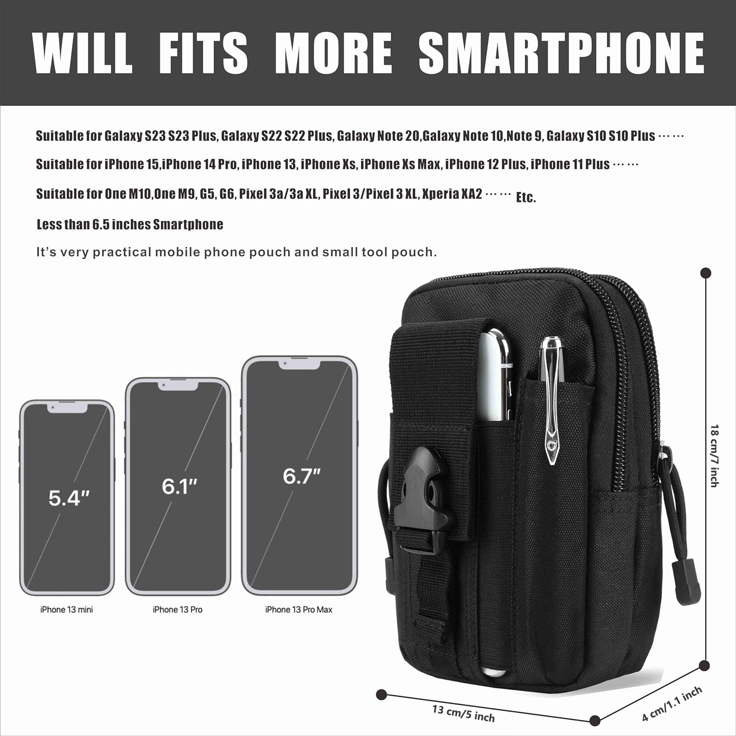 ZHUOHUA Tactical Waist Pouch E - Edc Carry Belt Pouch ulasan dan harga