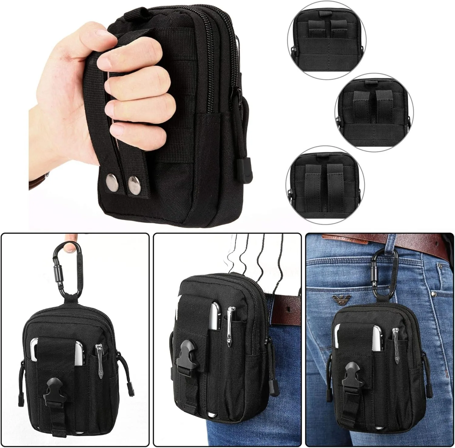 ZHUOHUA Tactical Waist Pouch E - Edc Carry Belt Pouch ulasan dan harga