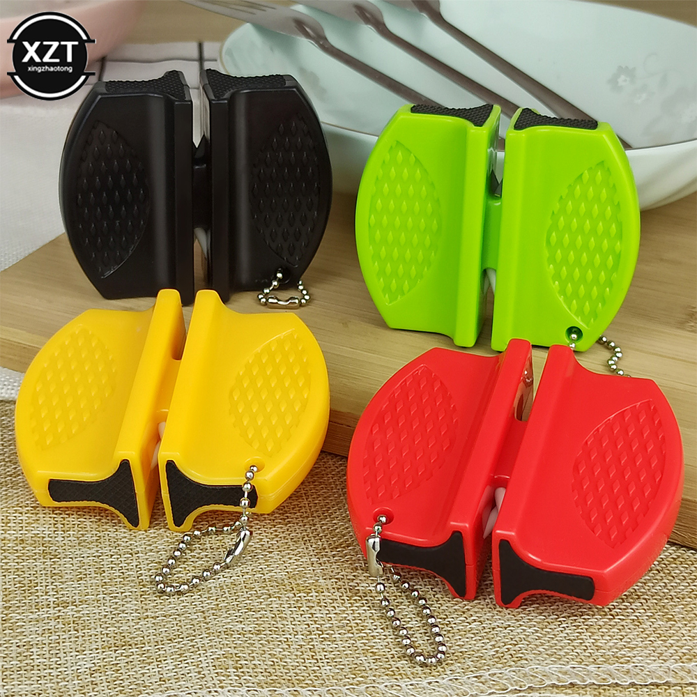 Portable Mini Double Sided Kni - Pocket Knife Ceramic ulasan dan harga