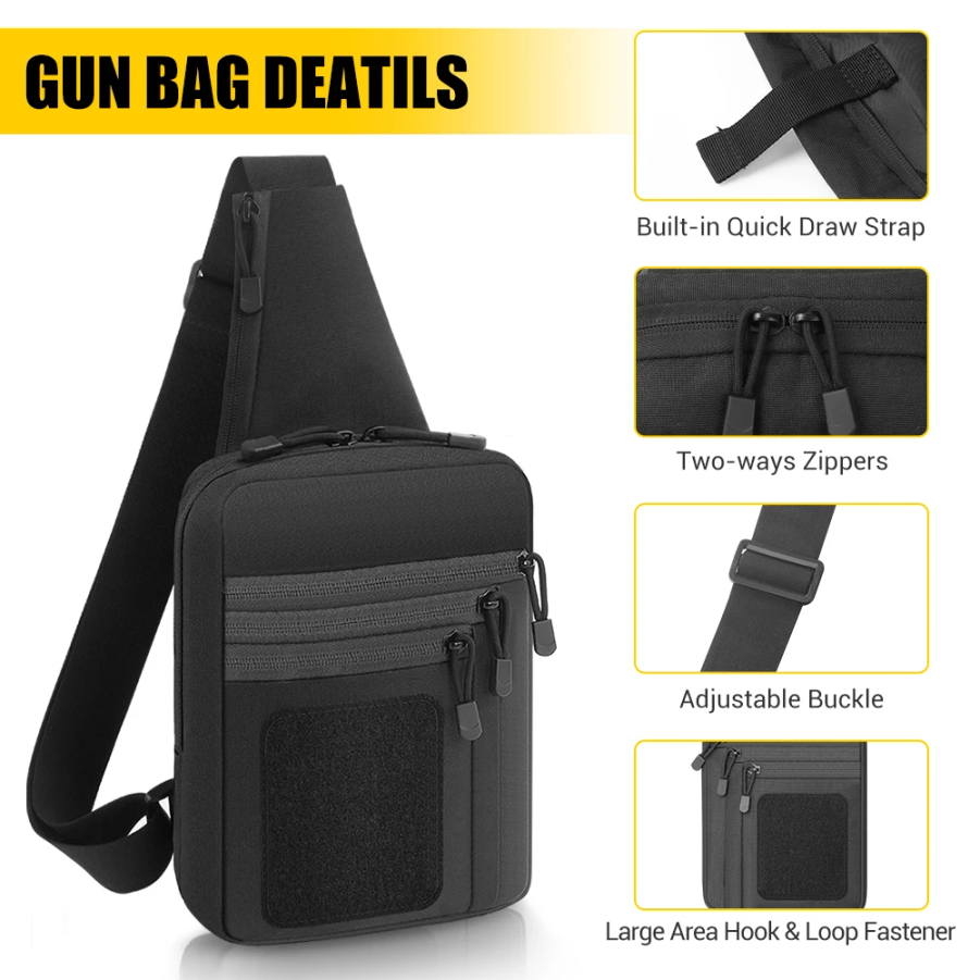 CAOX Tactical Pistol Gun Bag C - Edc Carry Gun ulasan dan harga