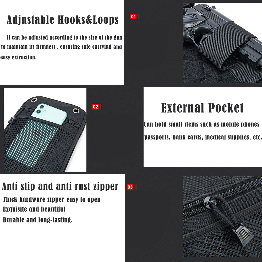 Molle Outdoor Tactical Conceal - Edc Carry Gun ulasan dan harga
